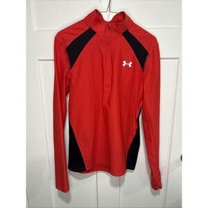 Under Armour Tech 1/2 Zip Long Sleeve Red Lightweight Pullover (small) #1357291